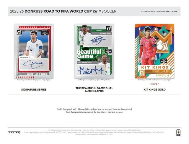 2025-26 Panini Donruss Road To FIFA World Cup 2026 Soccer Hobby Box | Columbia Sports Cards - Image 5