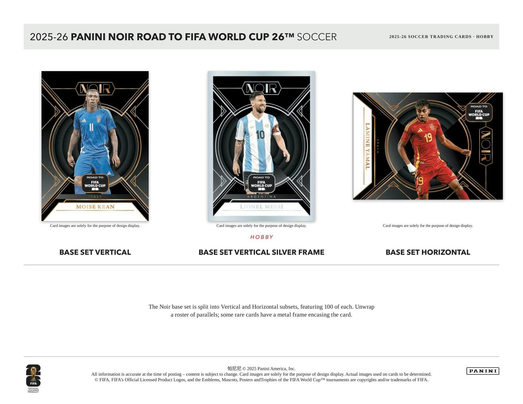 2025/26 Panini Noir Road to FIFA World Cup Soccer Hobby Box | Columbia Sports Cards - Image 3