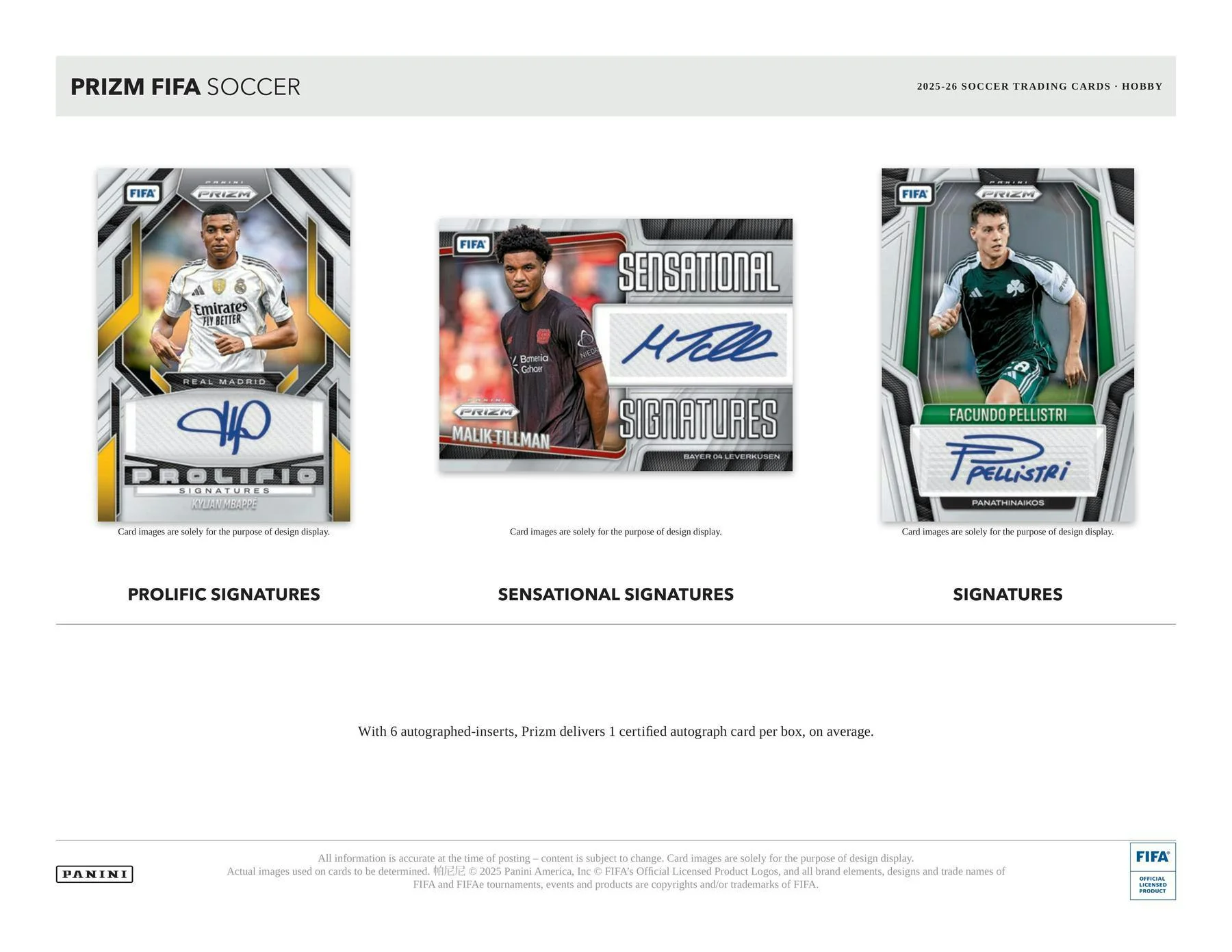 2025-26 Panini Prizm FIFA Soccer Hobby Box | Columbia Sports Cards - Image 4
