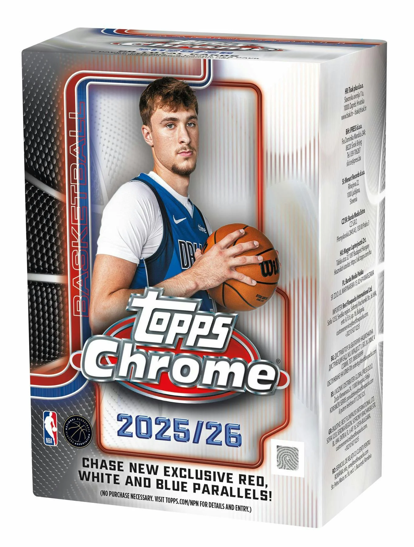 2025/26 Topps Chrome Basketball 7-Pack Blaster Box | Columbia Sports Cards