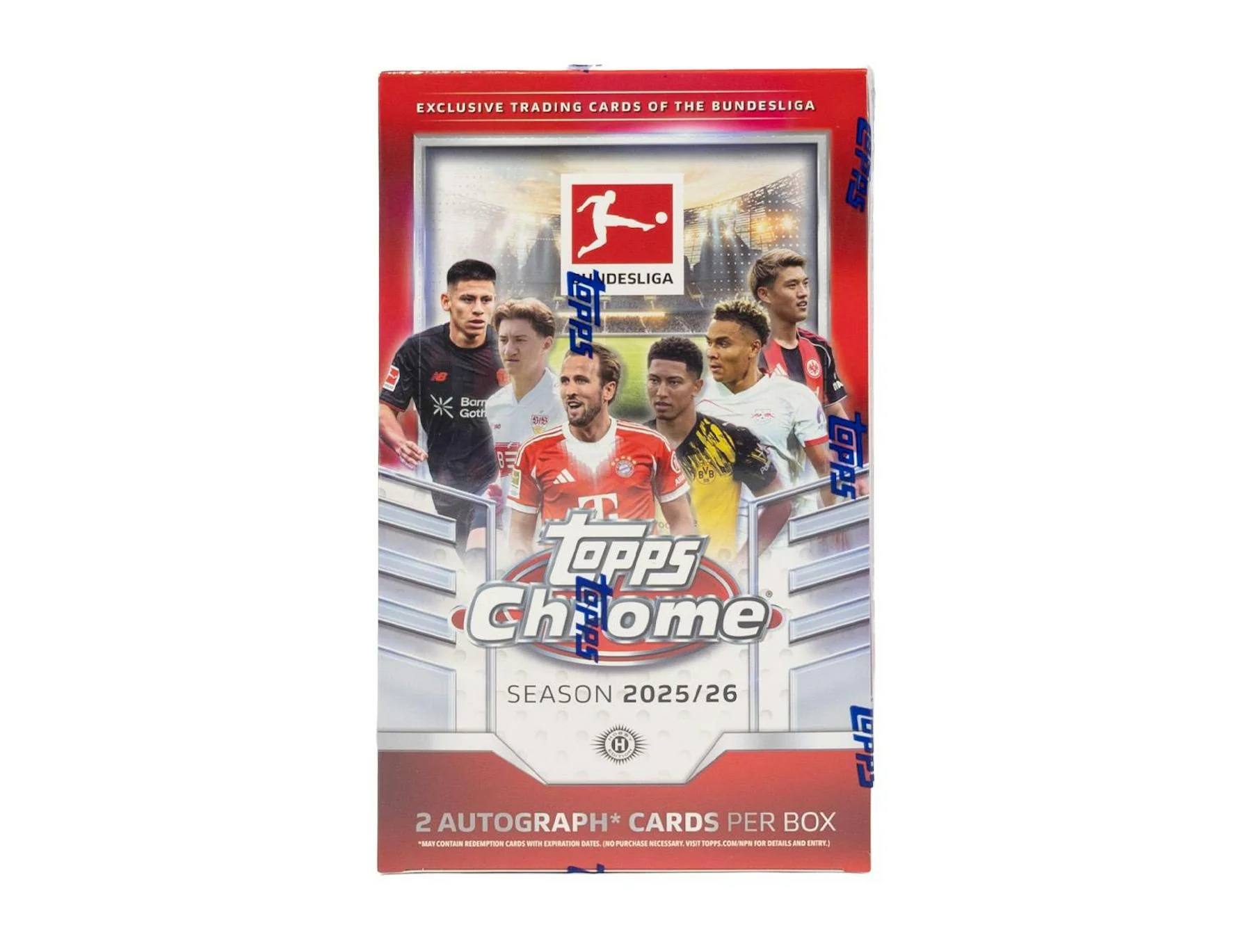 2025/26 Topps Chrome Bundesliga Soccer Hobby Box | Columbia Sports Cards