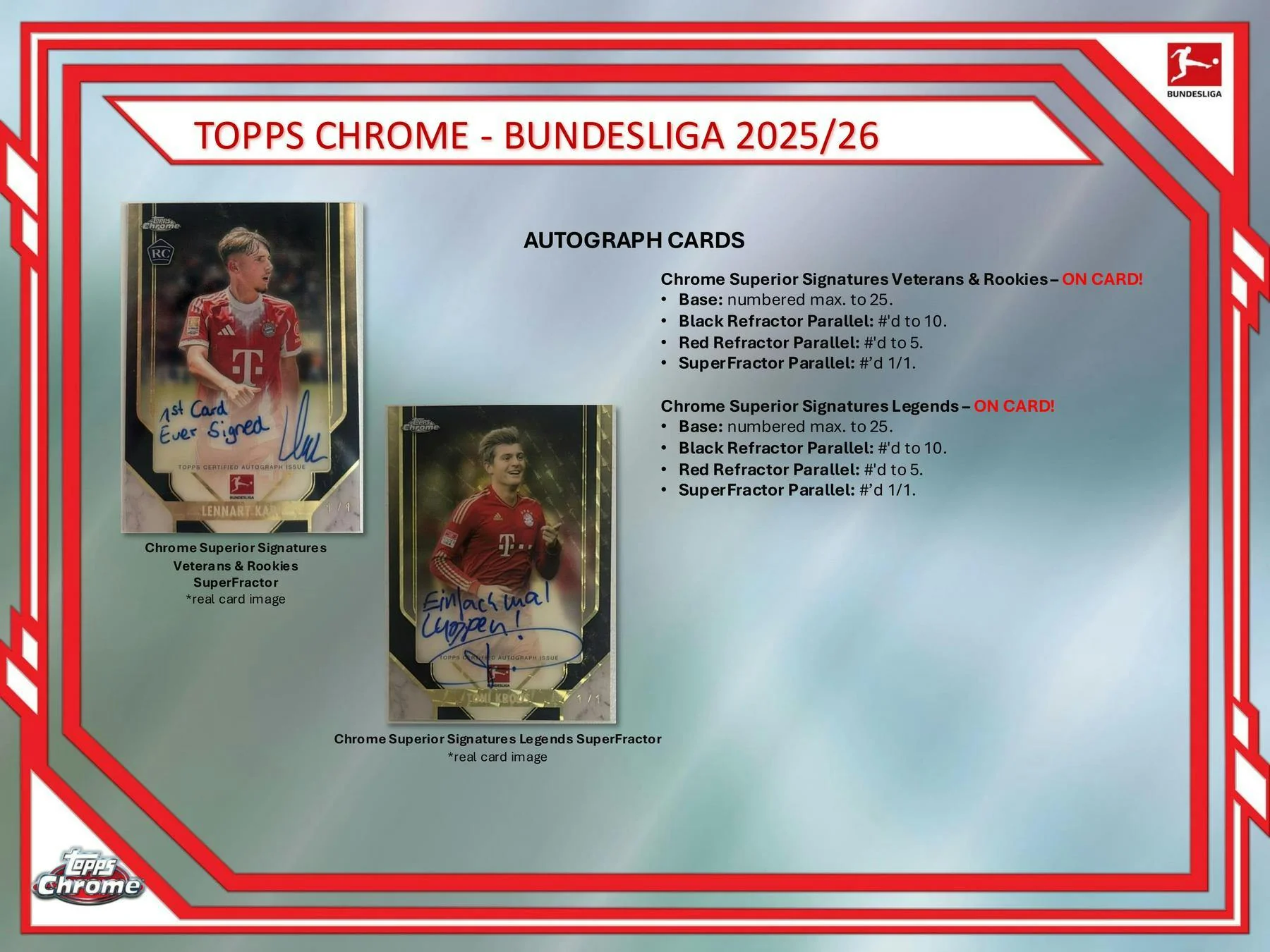 2025/26 Topps Chrome Bundesliga Soccer Hobby Box | Columbia Sports Cards - Image 10