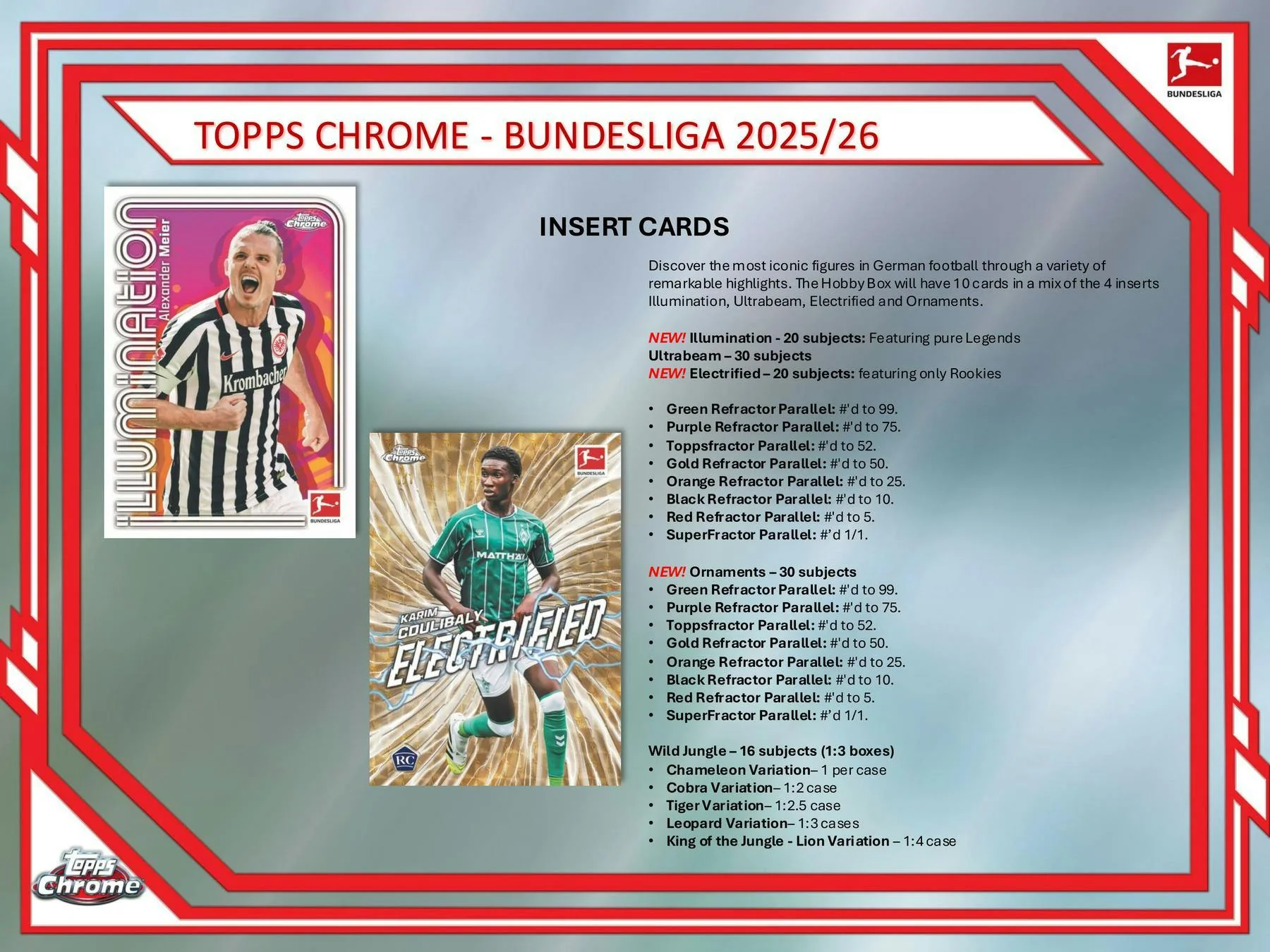 2025/26 Topps Chrome Bundesliga Soccer Hobby Box | Columbia Sports Cards - Image 5
