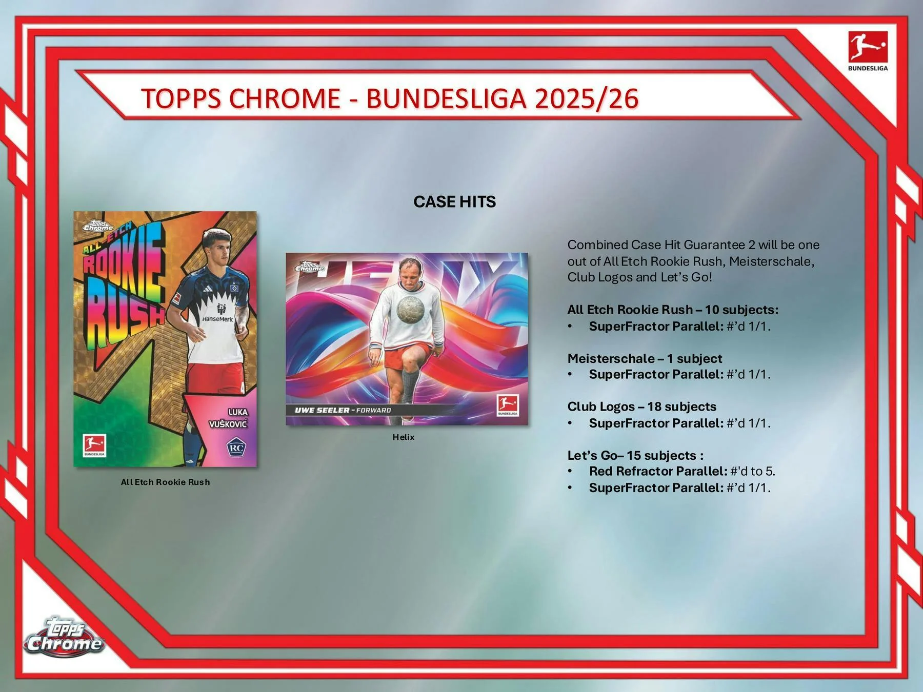 2025/26 Topps Chrome Bundesliga Soccer Hobby Box | Columbia Sports Cards - Image 7