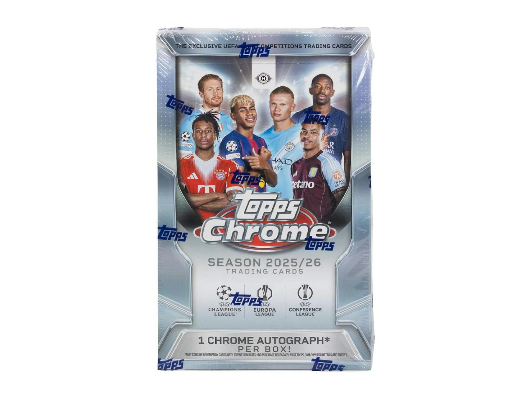 2025-26 Topps Chrome UEFA Club Competitions Soccer Hobby Box | Columbia Sports Cards