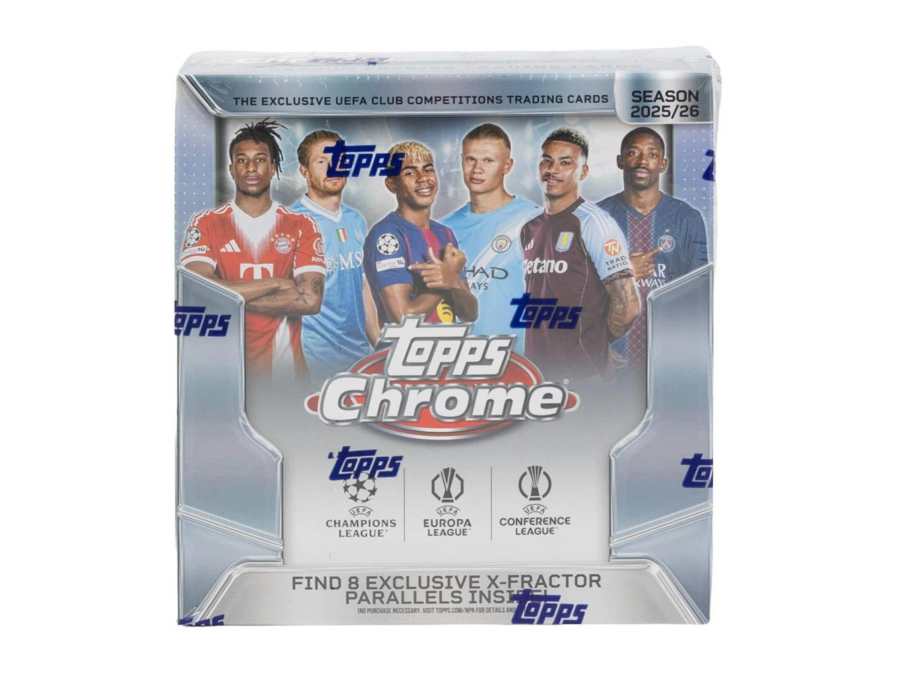 2025-26 Topps Chrome UEFA Club Competitions Soccer Jumbo Hobby Box | Columbia Sports Cards - Image 2