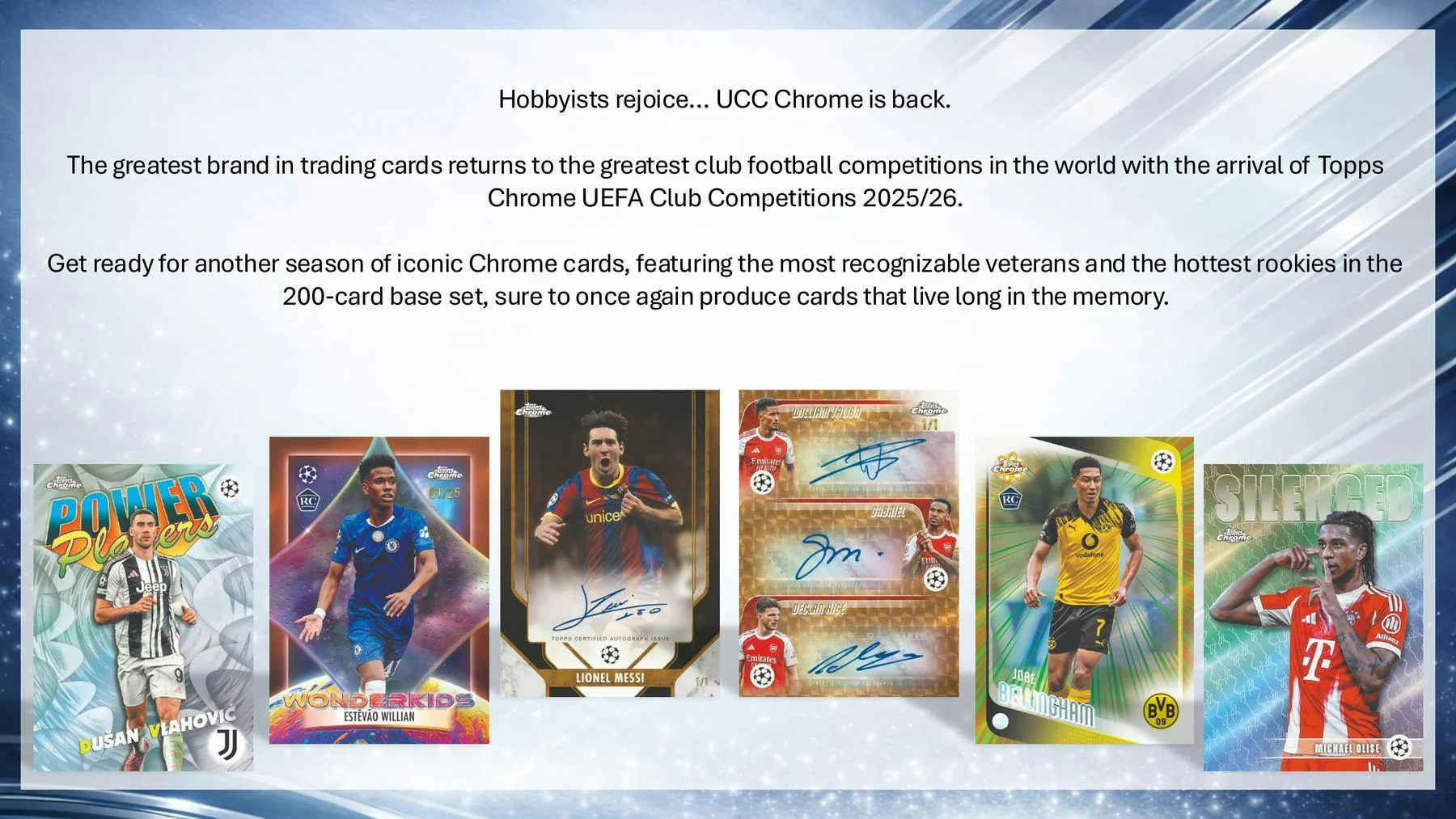 2025-26 Topps Chrome UEFA Club Competitions Soccer Blaster Box | Columbia Sports Cards - Image 2