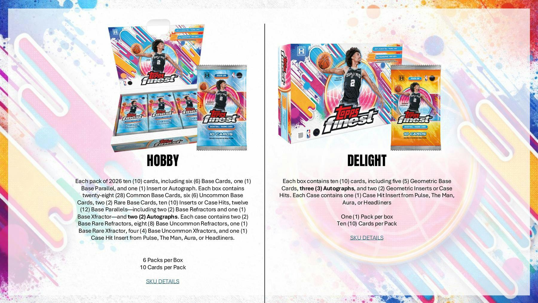 2025-26 Topps Finest Basketball Hobby Box | Columbia Sports Cards - Image 3