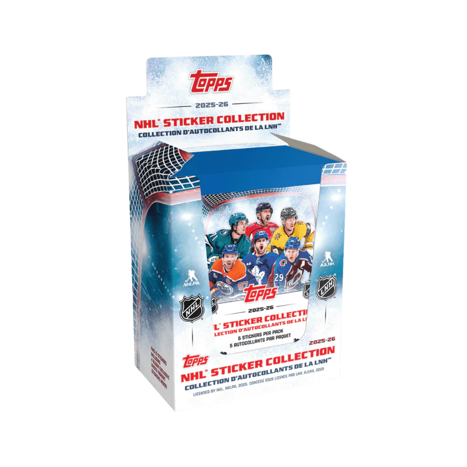 2025-26 Topps NHL Hockey Sticker Collection 50-Pack Box | Columbia Sports Cards