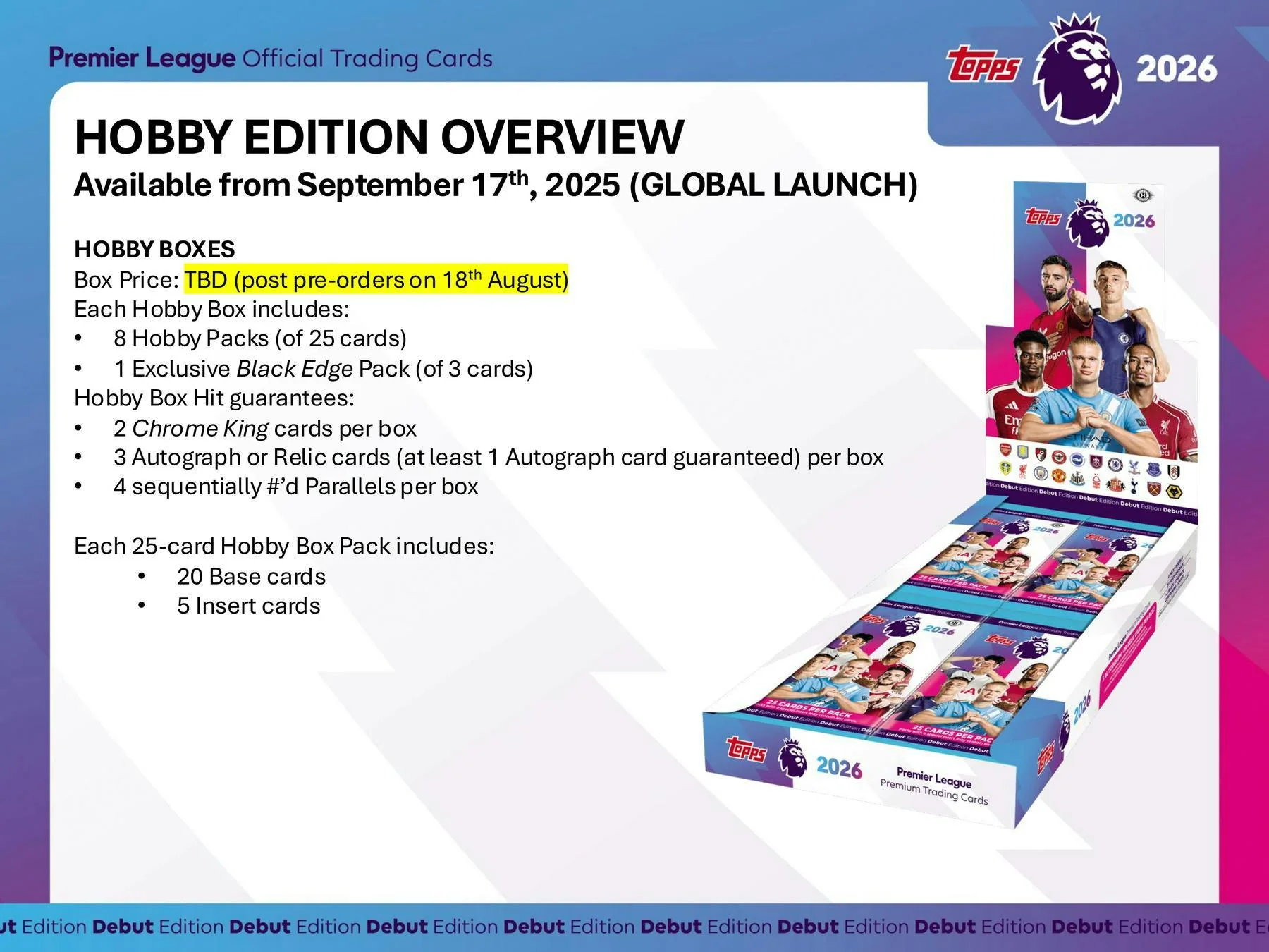 2025-26 Topps Premier League EPL Soccer Hobby Box | Columbia Sports Cards - Image 4