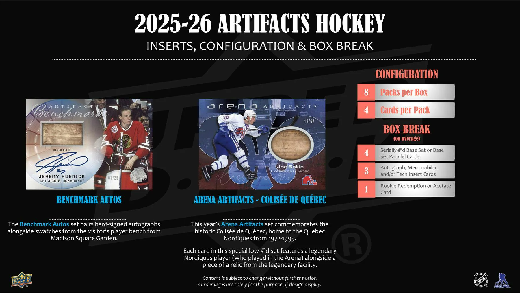 2025/26 Upper Deck Artifacts Hockey Hobby Box | Columbia Sports Cards - Image 7