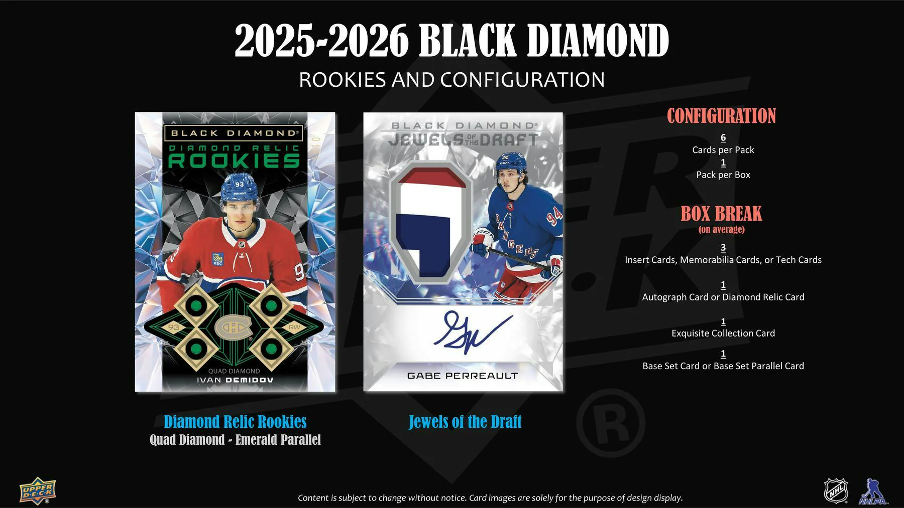 2025-26 Upper Deck Black Diamond Hockey Hobby Box - Image 5