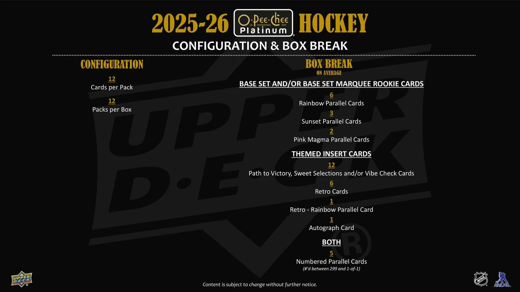 2025/26 Upper Deck O-Pee-Chee Platinum Hockey Hobby Box - Image 7