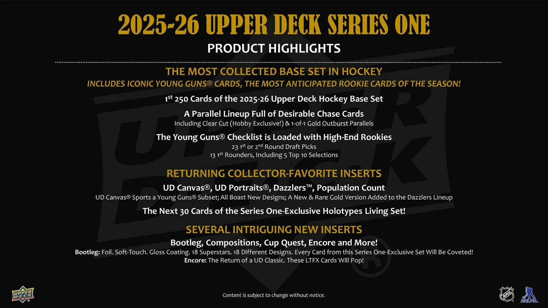 2025/26 Upper Deck Series 1 Hockey Hobby Box - Image 3