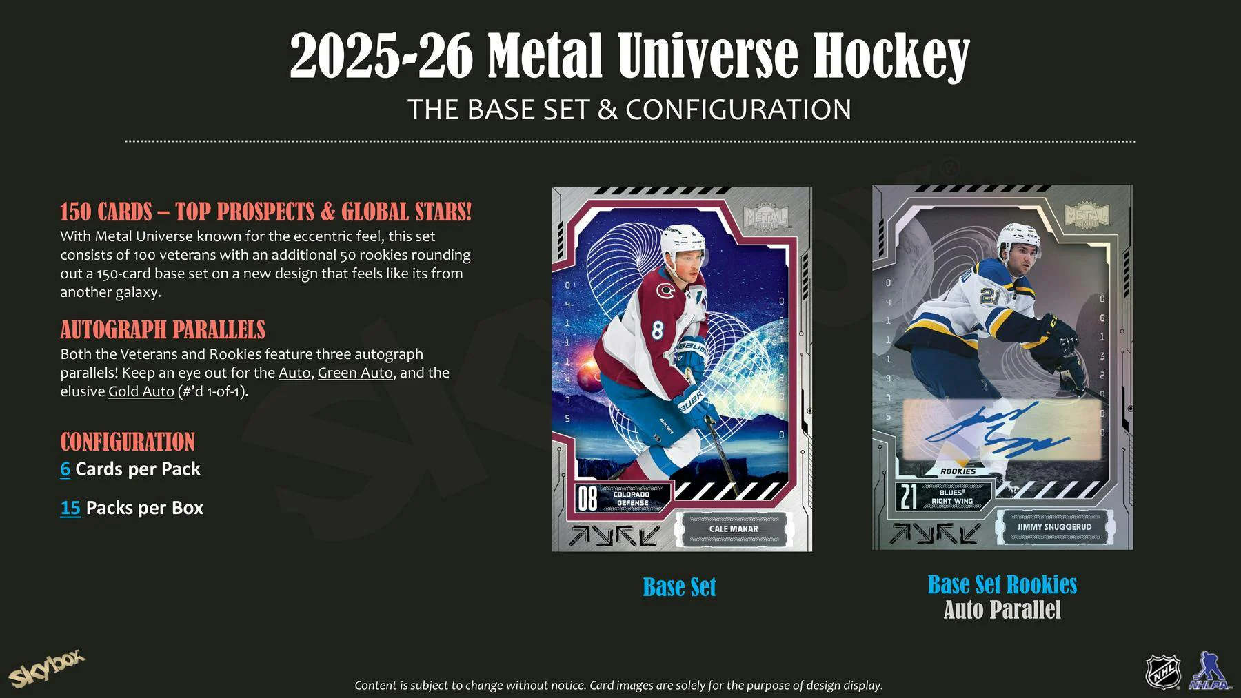2025-26 Upper Deck Skybox Metal Universe Hockey Hobby Box - Image 3