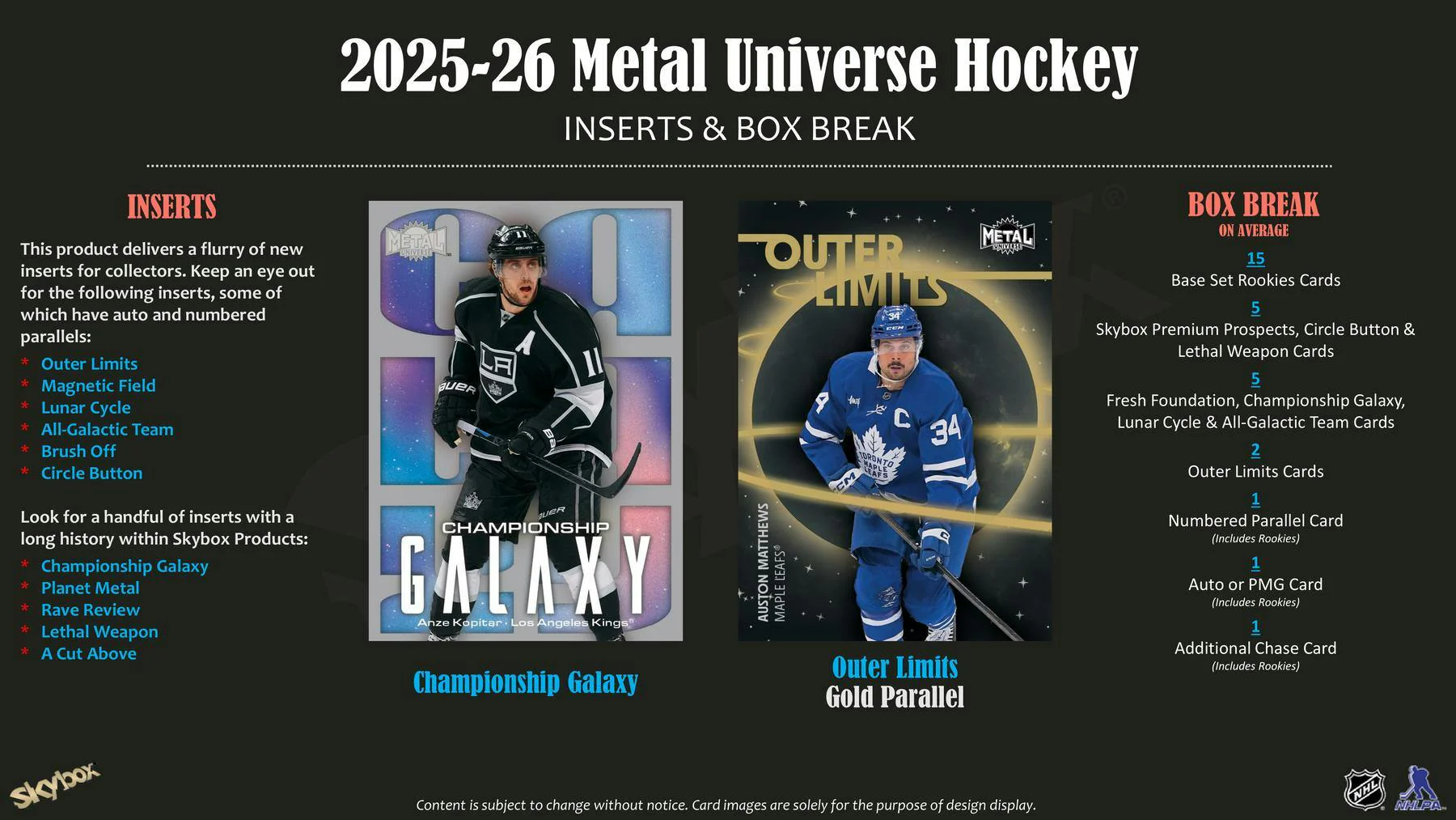 2025-26 Upper Deck Skybox Metal Universe Hockey Hobby Box - Image 6