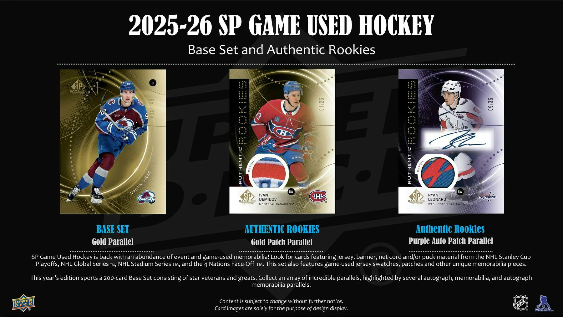 2025/26 Upper Deck SP Game Used Hockey Hobby Box - Image 2
