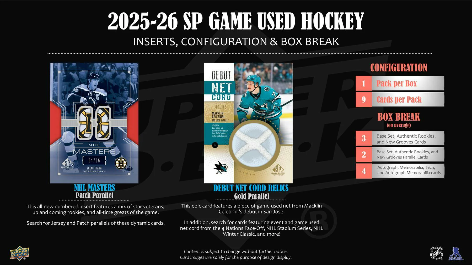 2025/26 Upper Deck SP Game Used Hockey Hobby Box - Image 5