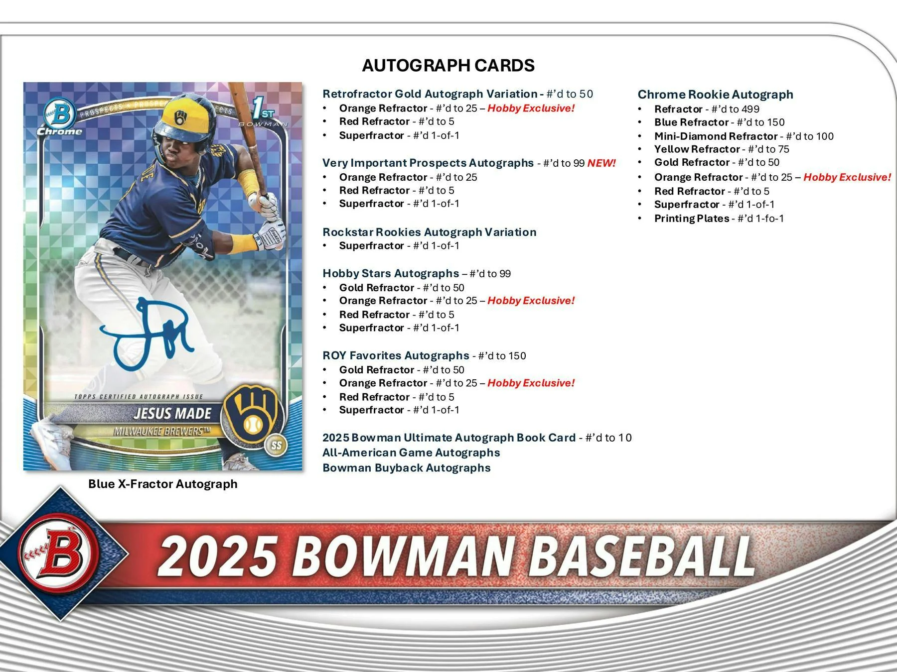 2025 Bowman Baseball Hobby Box - Image 10