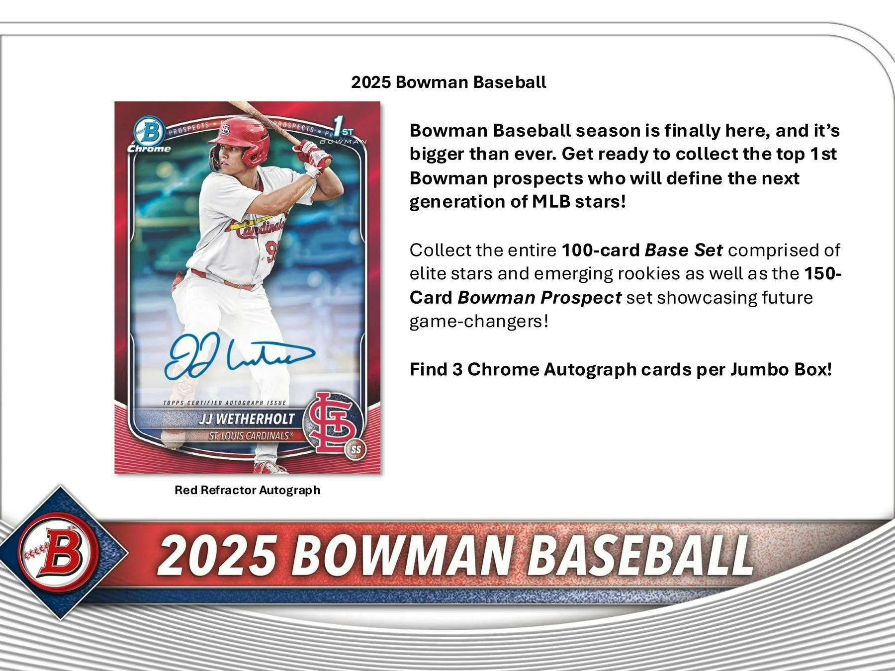 2025 Bowman Baseball Hobby Jumbo Box - Image 3