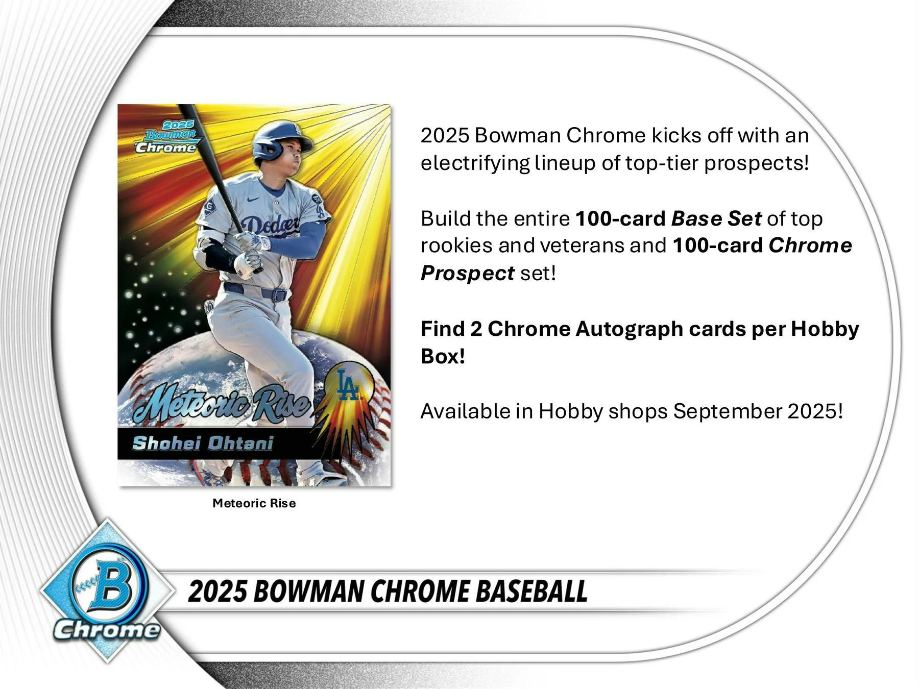 2025 Bowman Chrome Baseball Hobby Box | Columbia Sports Cards - Image 2