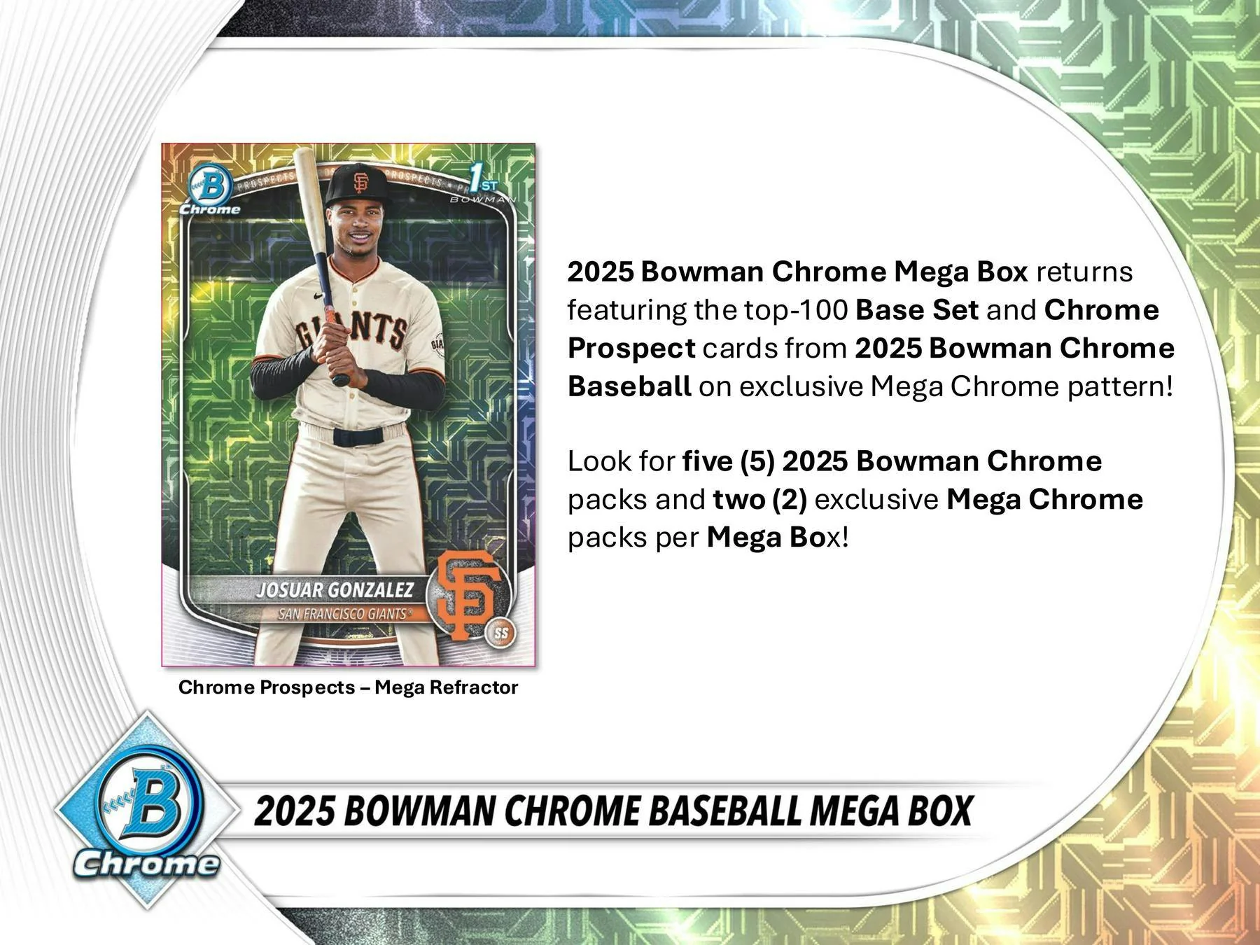 2025 Bowman Chrome Baseball Mega Box | Columbia Sports Cards - Image 2