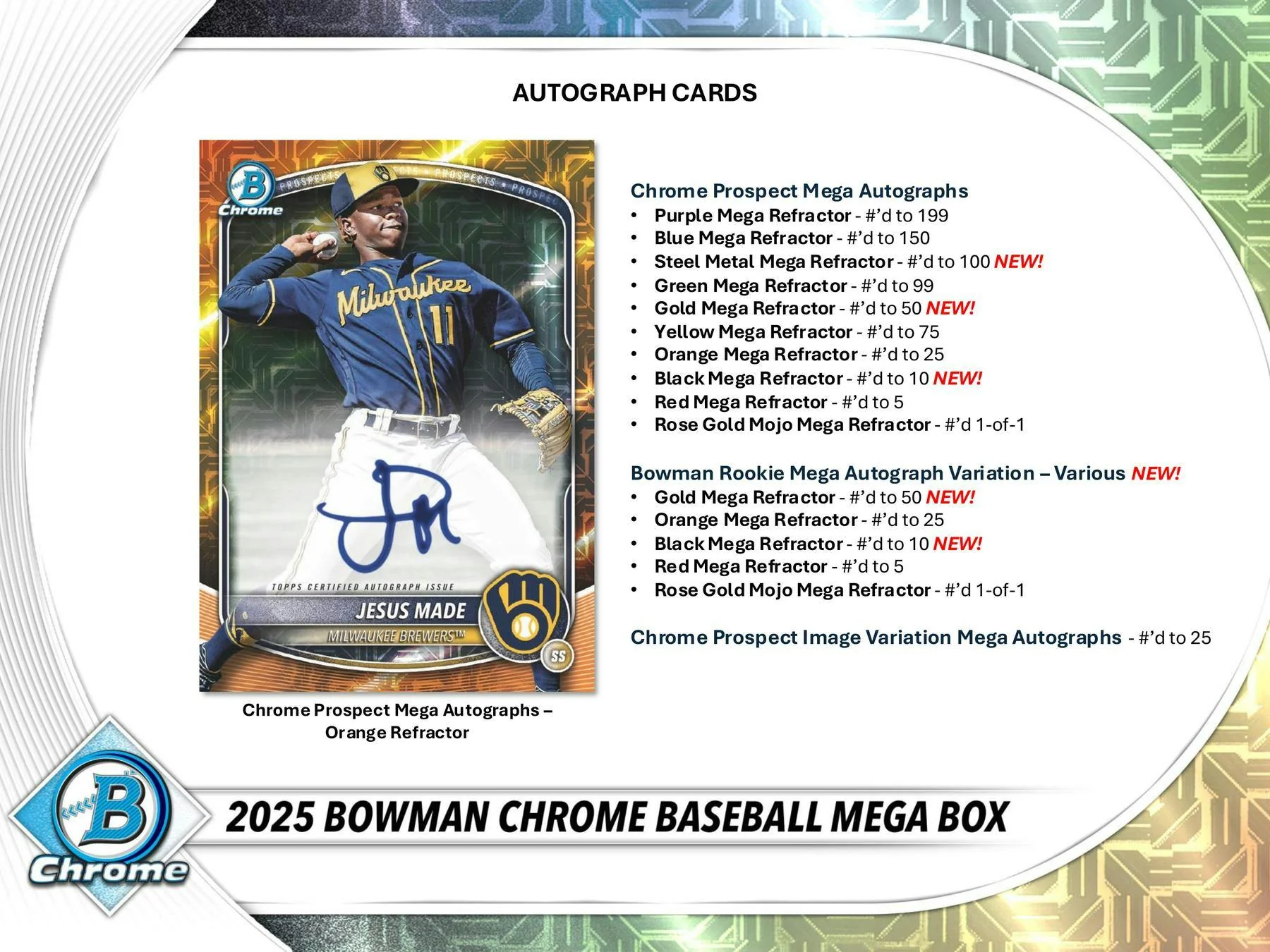 2025 Bowman Chrome Baseball Mega Box | Columbia Sports Cards - Image 5