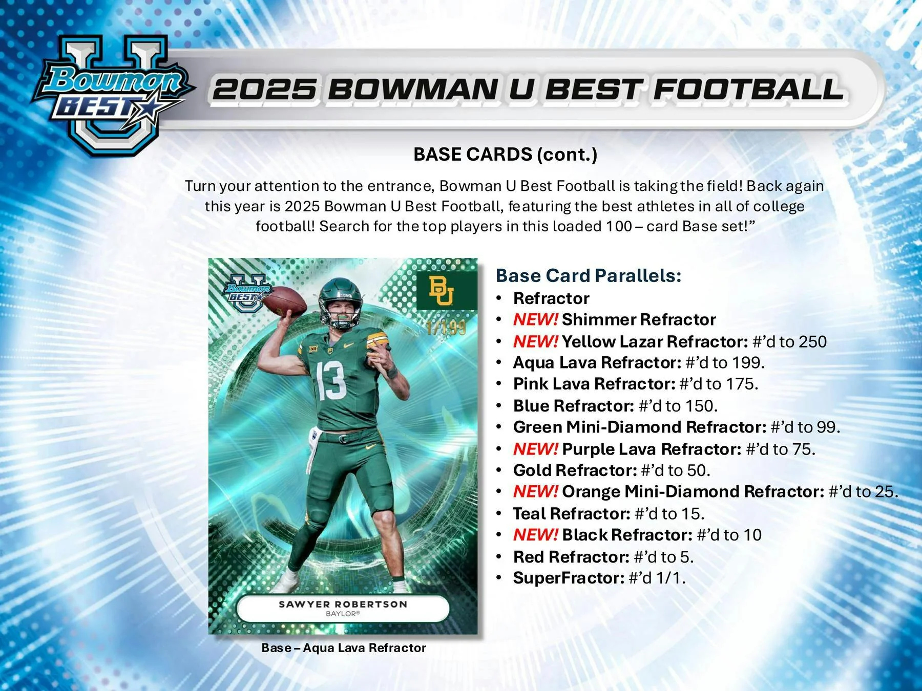 2025 Bowman University Best Football Hobby Box | Columbia Sports Cards - Image 2