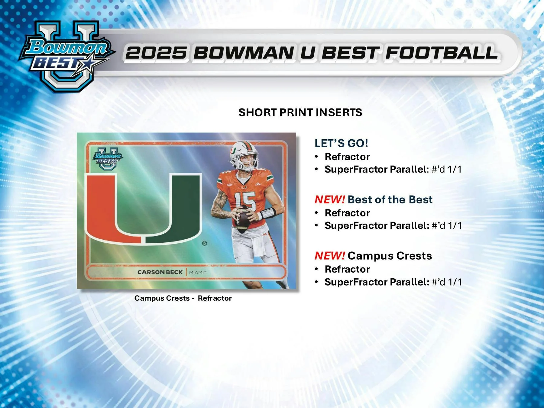 2025 Bowman University Best Football Hobby Box | Columbia Sports Cards - Image 4