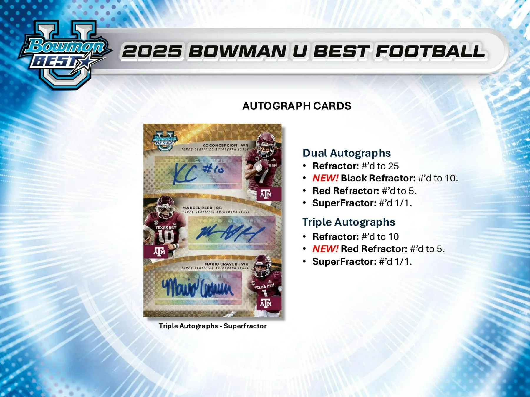 2025 Bowman University Best Football Hobby Box | Columbia Sports Cards - Image 7
