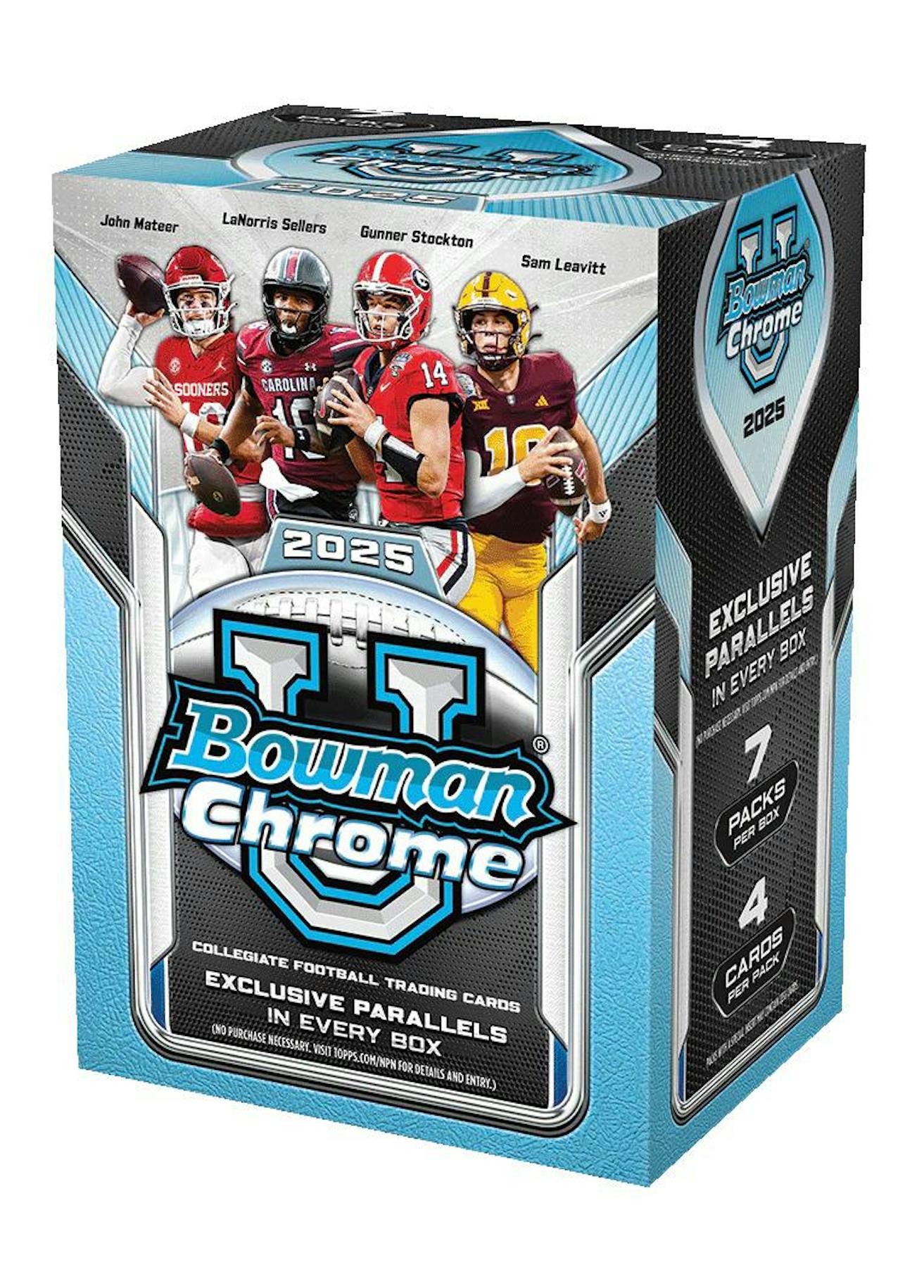 2025 Bowman University Chrome Football Blaster Box | Columbia Sports Cards