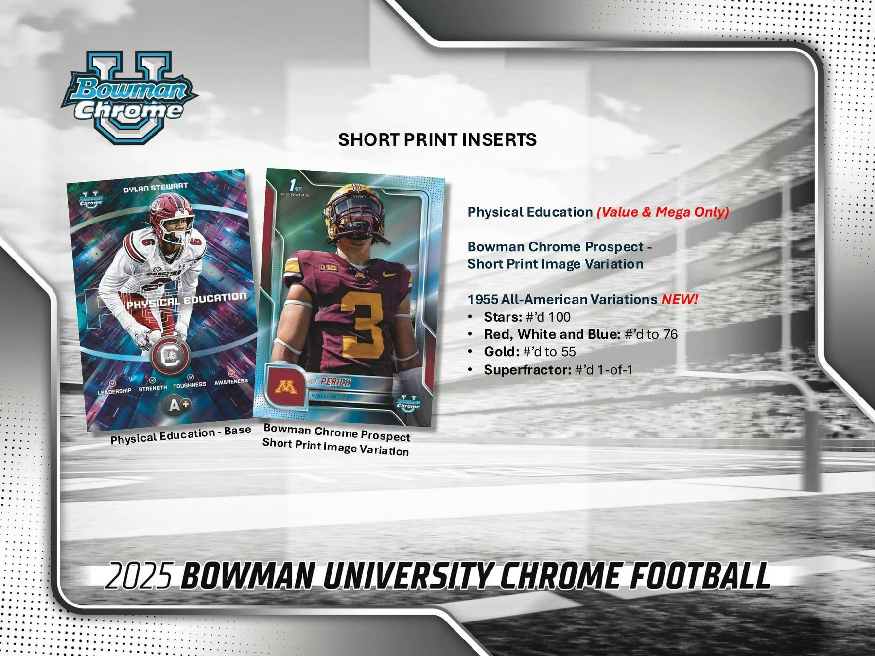 2025 Bowman University Chrome Football Mega Box | Columbia Sports Cards - Image 5