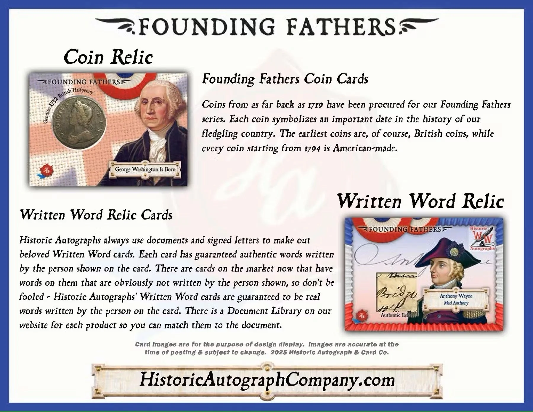 2025 Historic Autographs Founding Fathers Trading Cards Hobby Box - Image 8