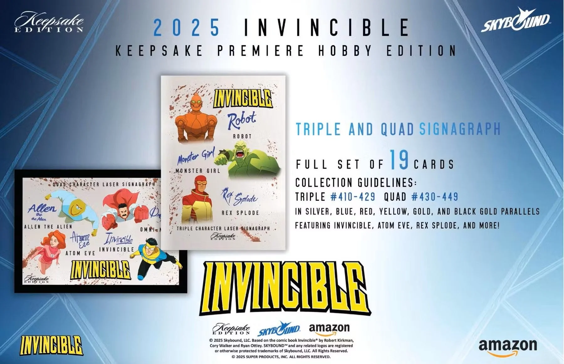 Keepsake Invincible Premiere Edition Hobby Box (Keepsake Trading Cards 2025) | Columbia Sports Cards - Image 15