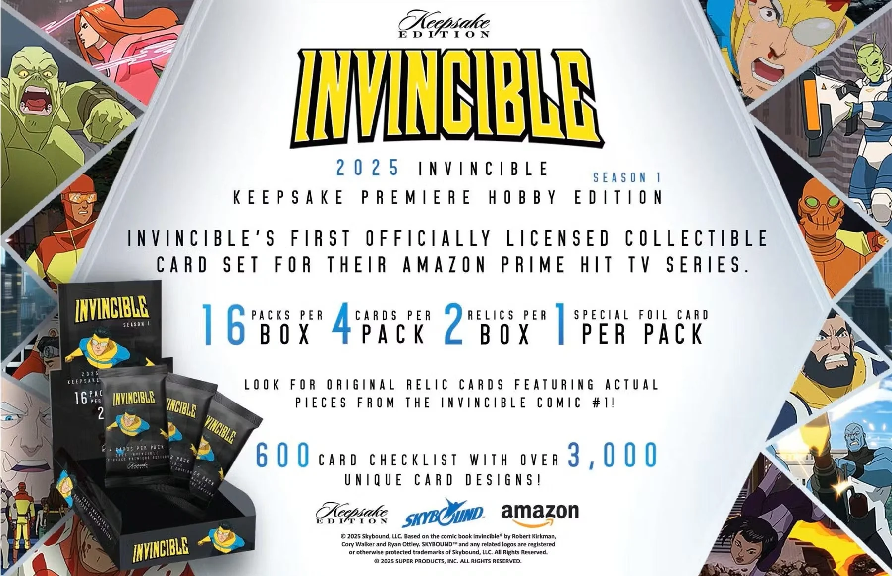 Keepsake Invincible Premiere Edition Hobby Box (Keepsake Trading Cards 2025) | Columbia Sports Cards - Image 3