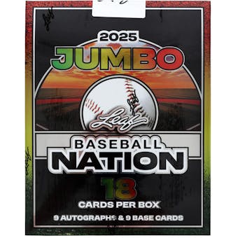 2025 Leaf Baseball Nation Hobby Jumbo Box | Columbia Sports Cards