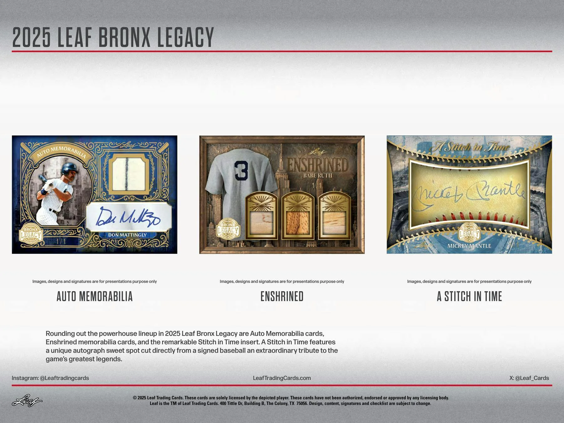 2025 Leaf Bronx Legacy Baseball Hobby Box | Columbia Sports Cards - Image 10