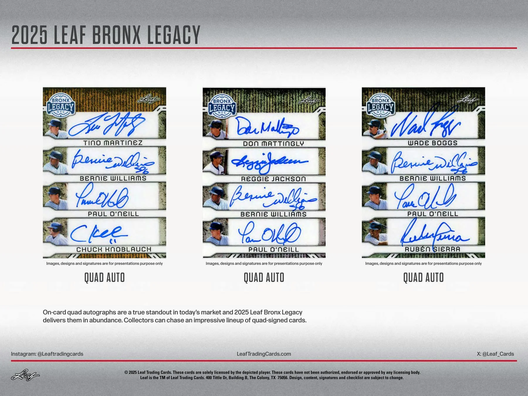 2025 Leaf Bronx Legacy Baseball Hobby Box | Columbia Sports Cards - Image 4