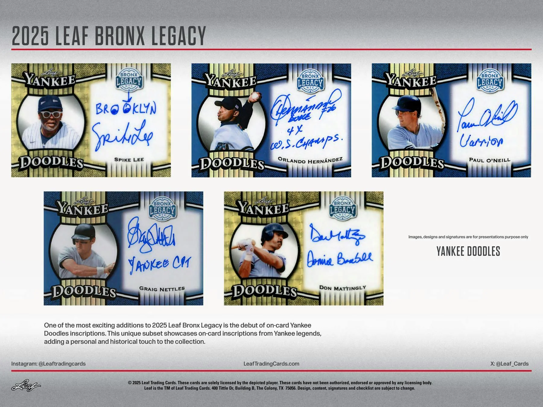 2025 Leaf Bronx Legacy Baseball Hobby Box | Columbia Sports Cards - Image 5