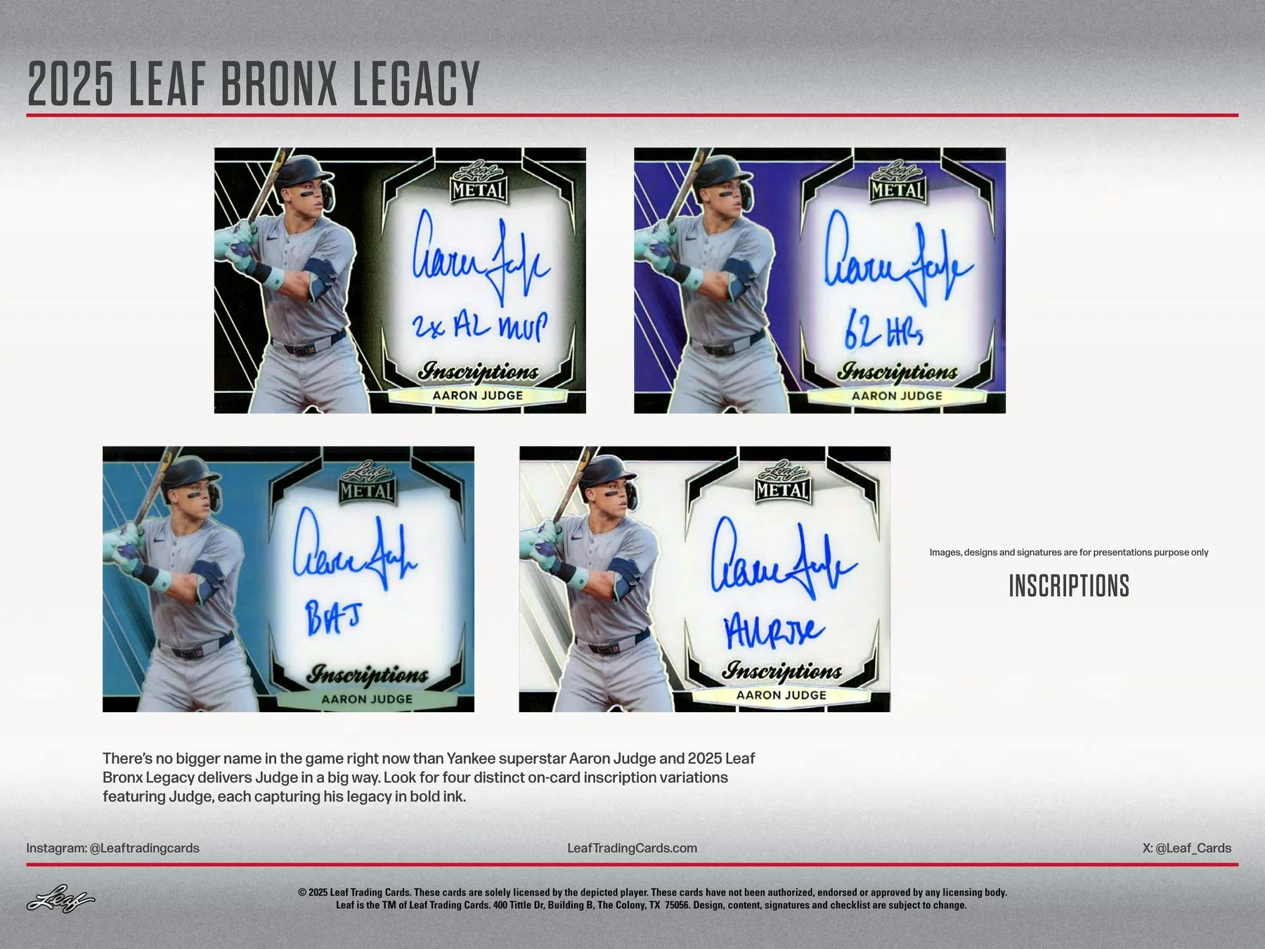 2025 Leaf Bronx Legacy Baseball Hobby Box | Columbia Sports Cards - Image 6