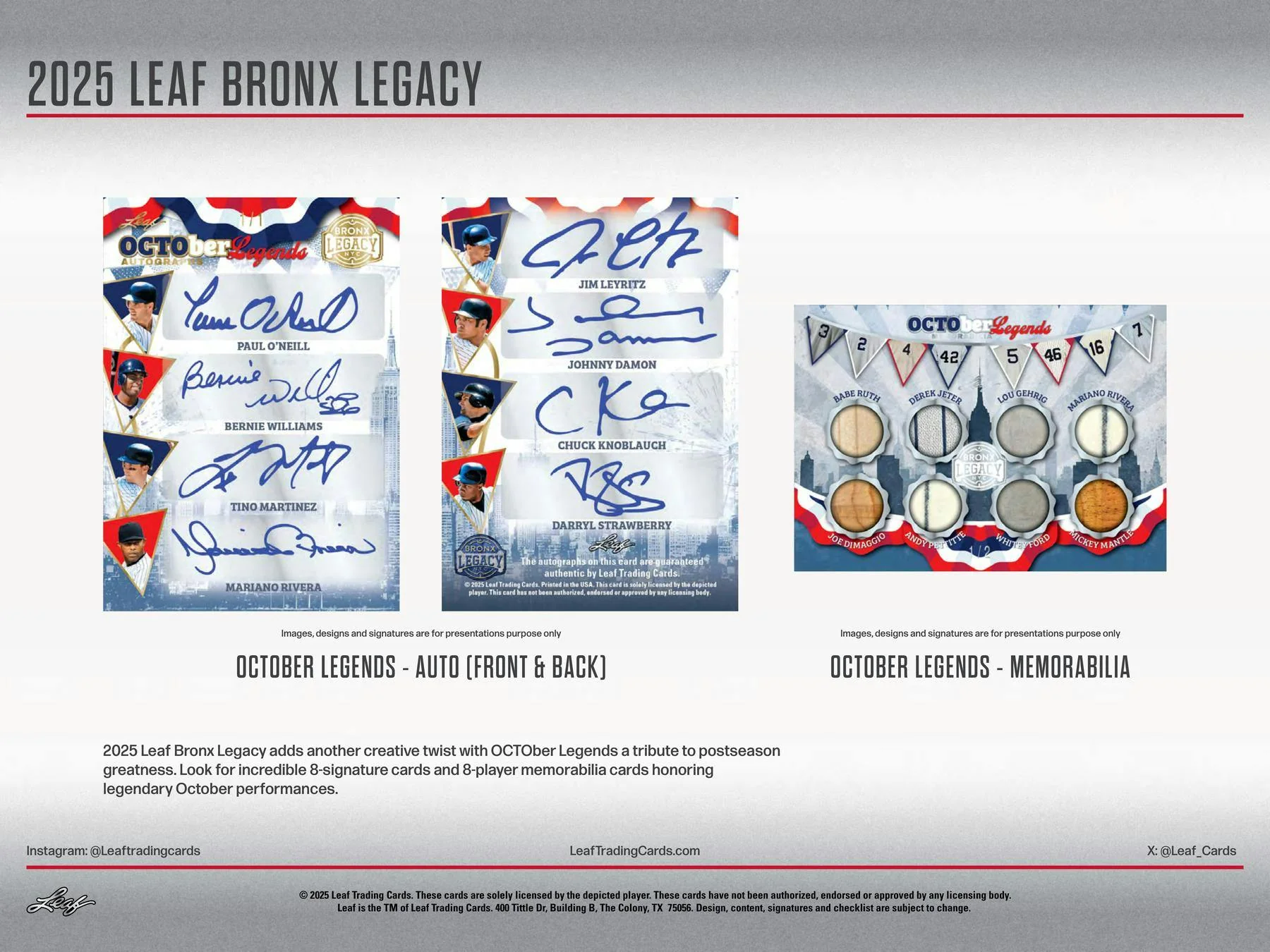 2025 Leaf Bronx Legacy Baseball Hobby Box | Columbia Sports Cards - Image 8