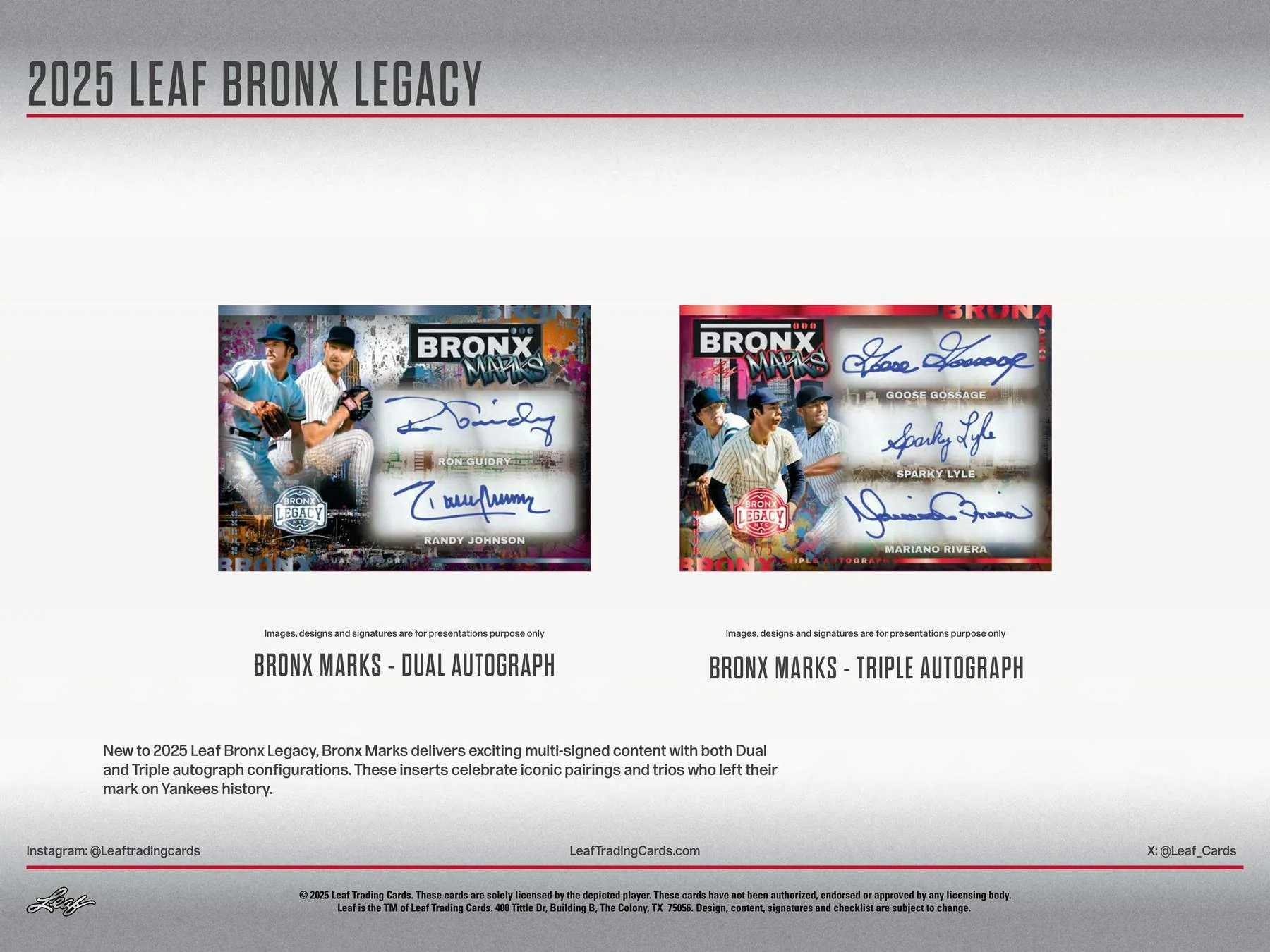 2025 Leaf Bronx Legacy Baseball Hobby Box | Columbia Sports Cards - Image 9