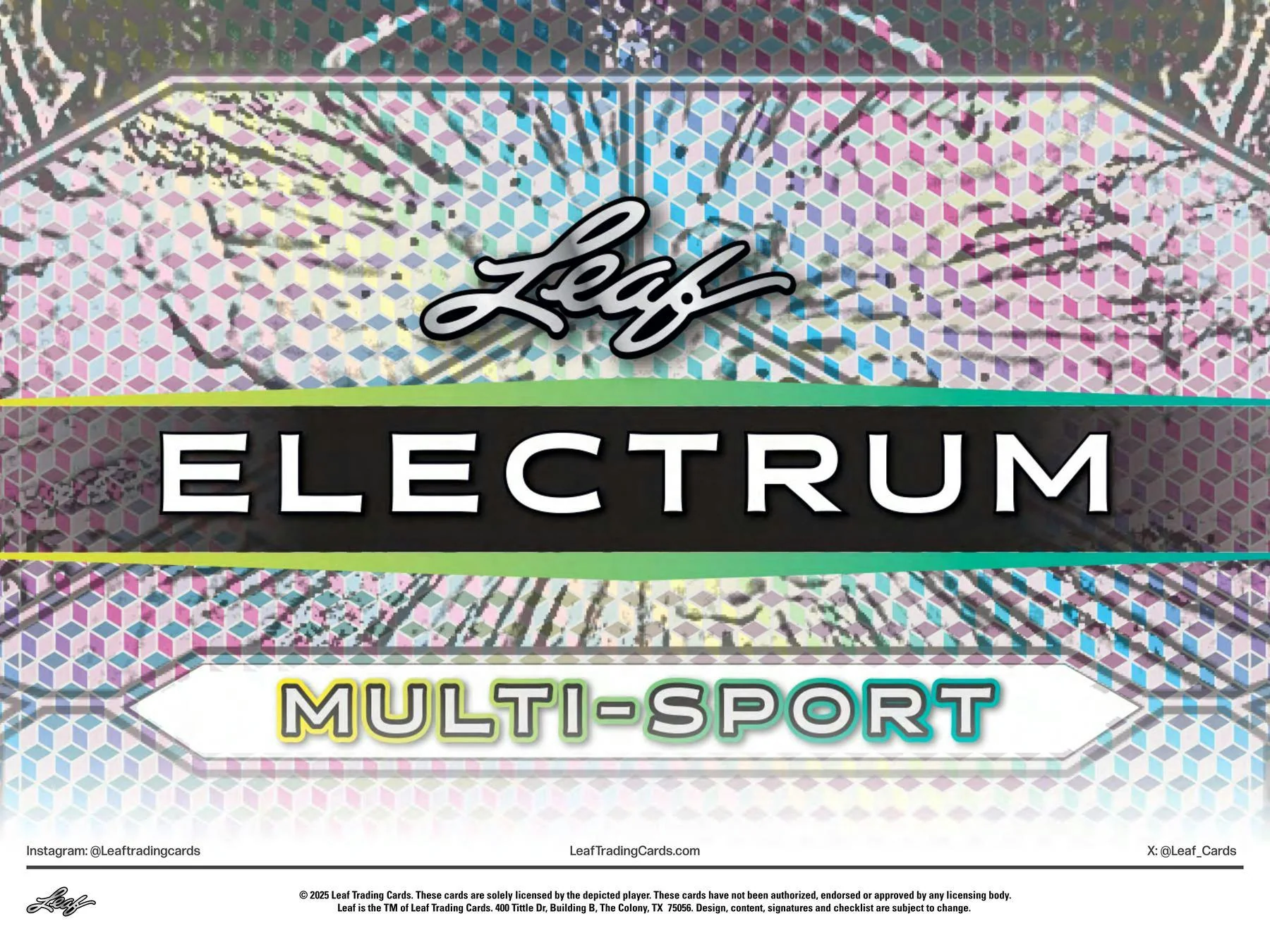 2025 Leaf Electrum Multisport Hobby Box | Columbia Sports Cards - Image 2