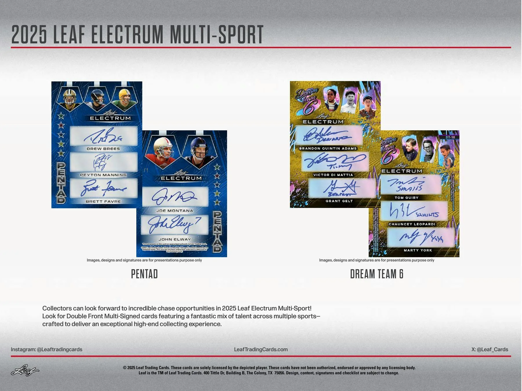 2025 Leaf Electrum Multi-Sport Super Mega Box | Columbia Sports Cards - Image 7
