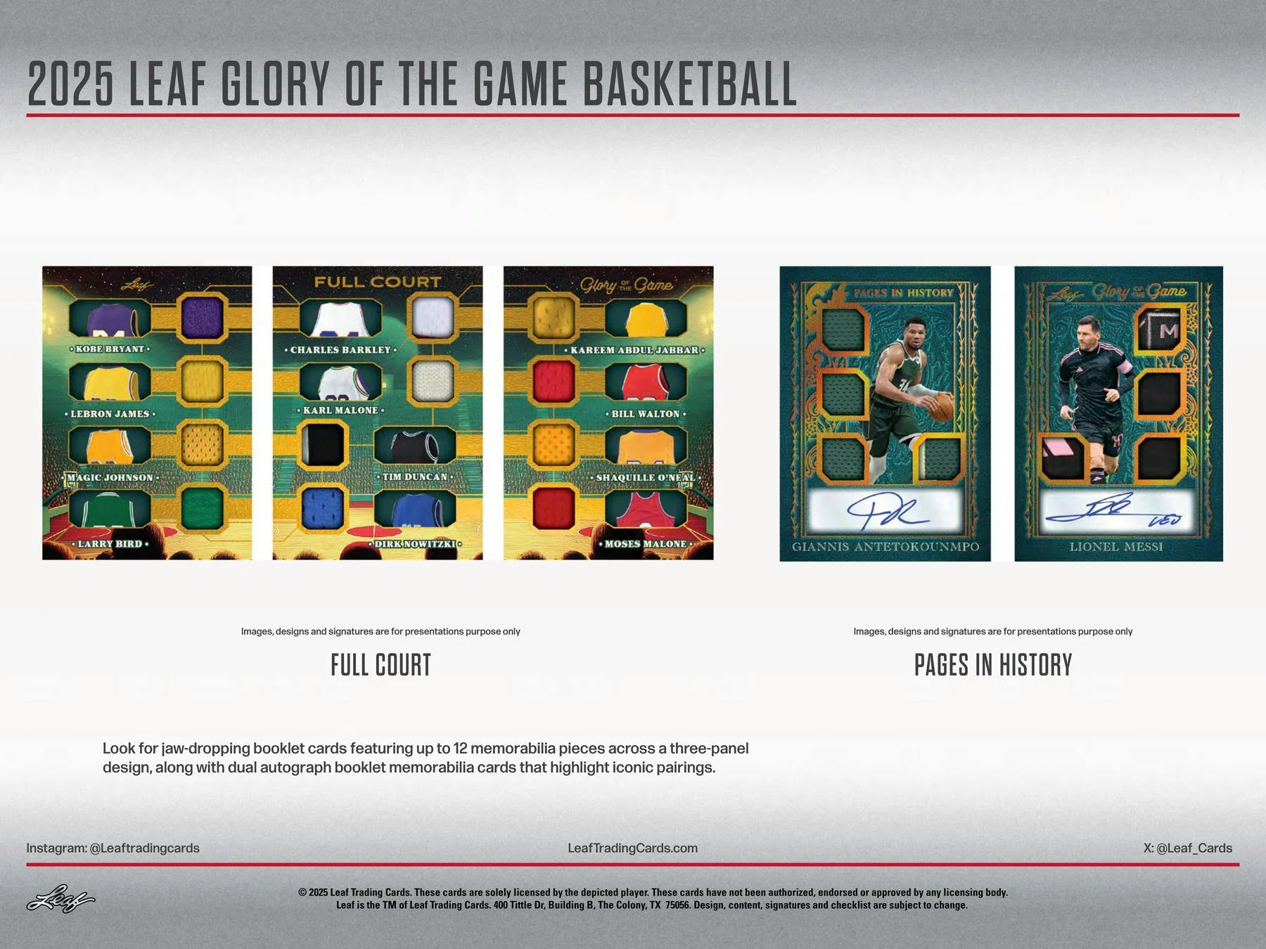 2025 Leaf Glory of the Game Basketball Hobby Box | Columbia Sports Cards - Image 7