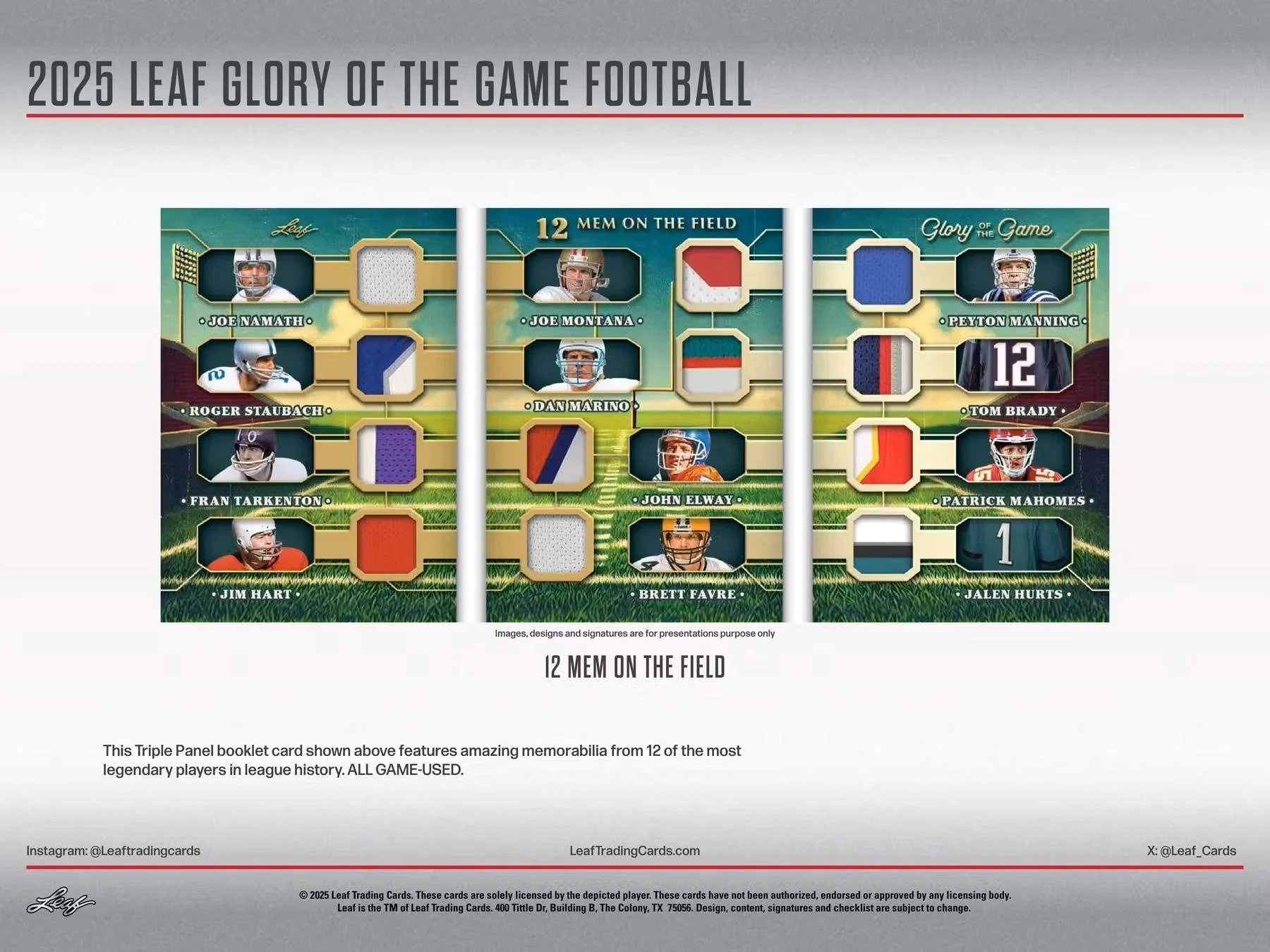 2025 Leaf Glory of the Game Football Hobby Box | Columbia Sports Cards - Image 7