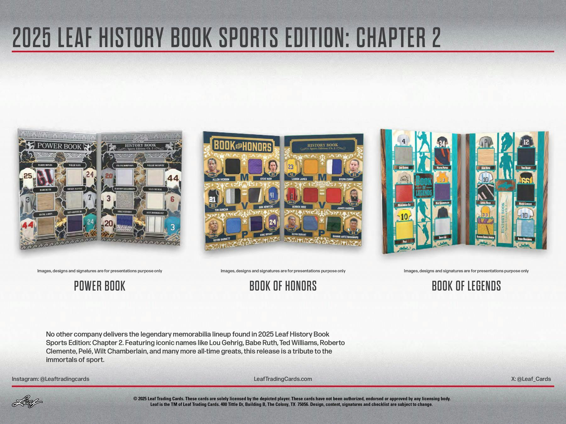 2025 Leaf History Book Sports Edition: Chapter 2 Hobby Box | Columbia Sports Cards - Image 7