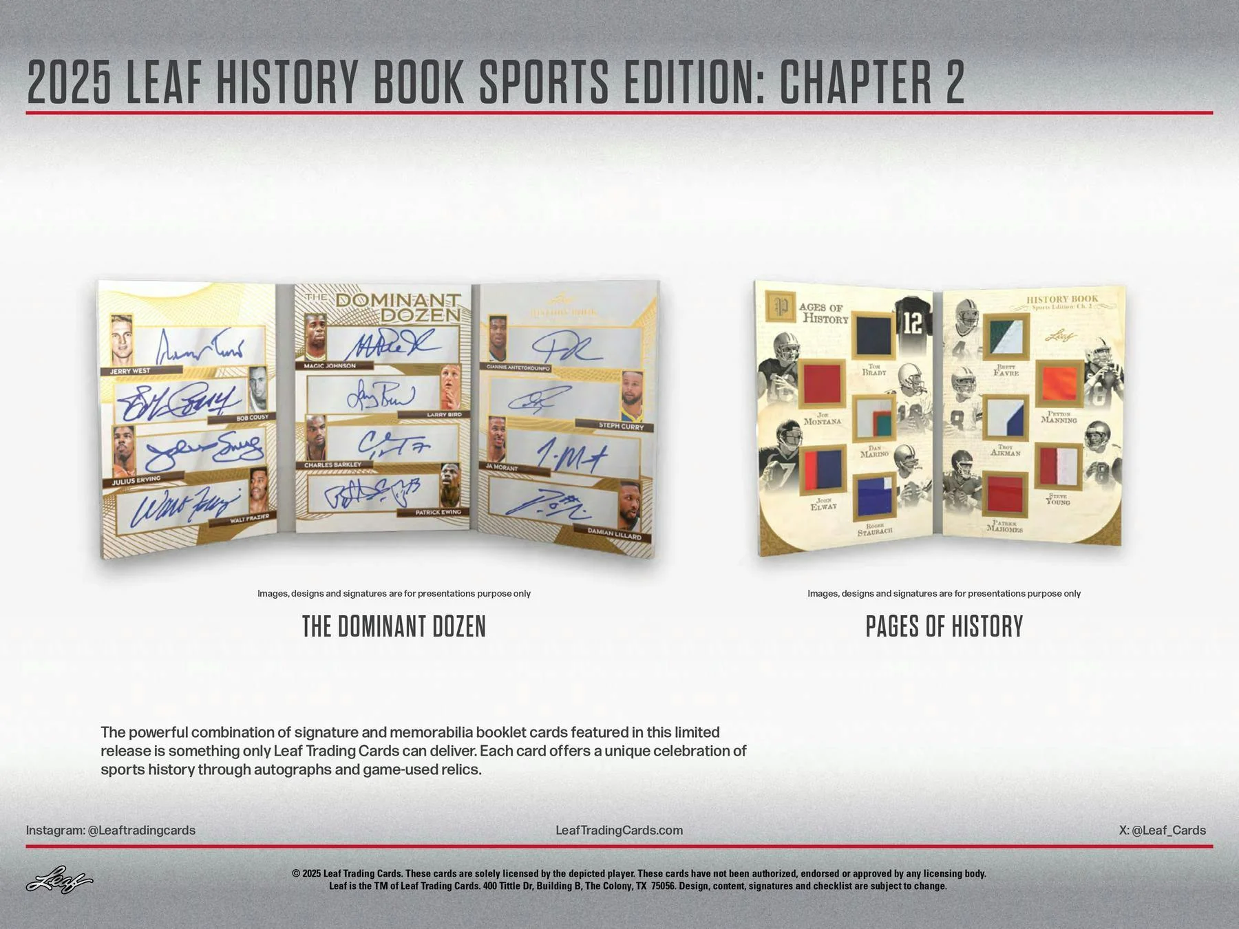 2025 Leaf History Book Sports Edition: Chapter 2 Hobby Box | Columbia Sports Cards - Image 8