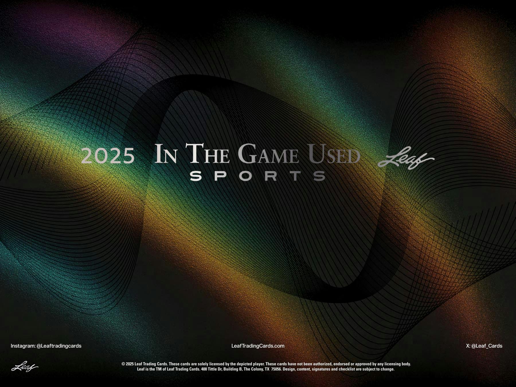 2025 Leaf In The Game Used Sports Hobby Box | Columbia Sports Cards - Image 2