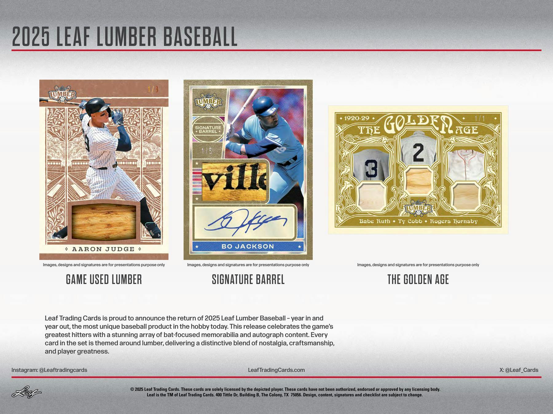 2025 Leaf Lumber Baseball Hobby Box | Columbia Sports Cards - Image 2